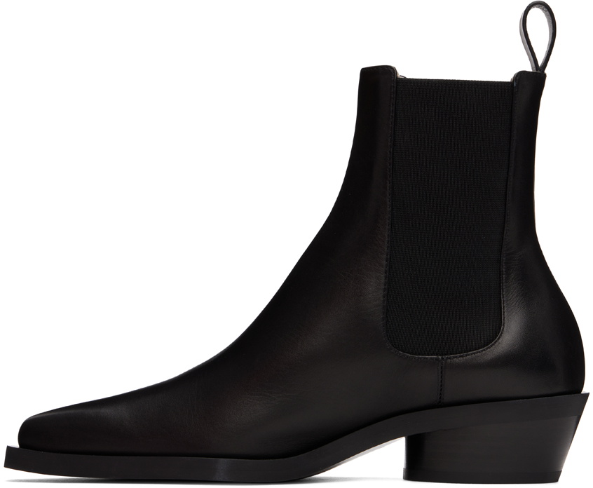 Proenza Schouler Black Bronco Chelsea Boots