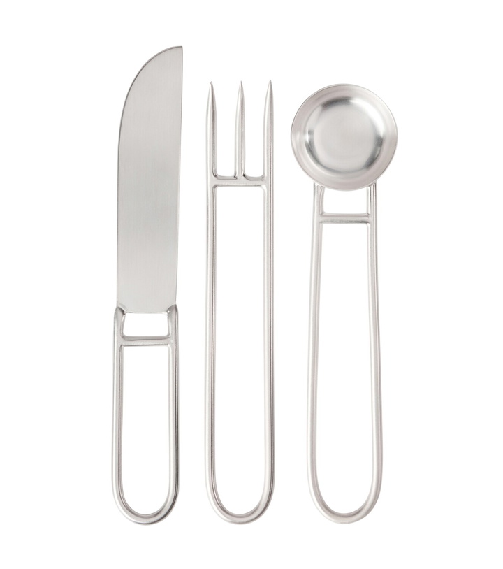 Photo: Natalia Criado Artefacto silver-plated 3-piece cutlery set