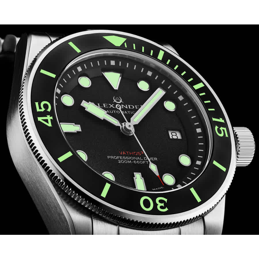 Alexander Alexander 2 Automatic Black Dial Mens Watch A520-02