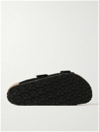 Birkenstock - Uji Nubuck-Trimmed Suede Sandals - Black