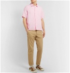 Universal Works - Overdyed Linen and Cotton-Blend Shirt - Pink