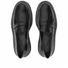 Max Mara Women's Crepe Loafer Shoes in Black