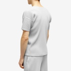 Homme Plissé Issey Miyake Men's Pleated T-Shirt in Grey