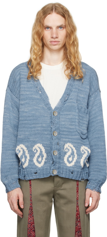 Photo: Kartik Research Blue Paisley Cardigan