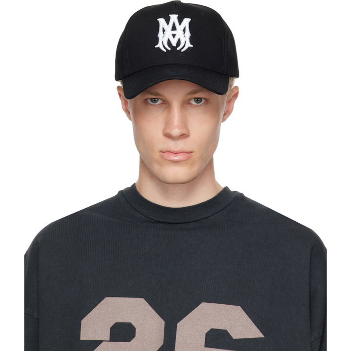Photo: AMIRI Black 'MA' Full Canvas Cap