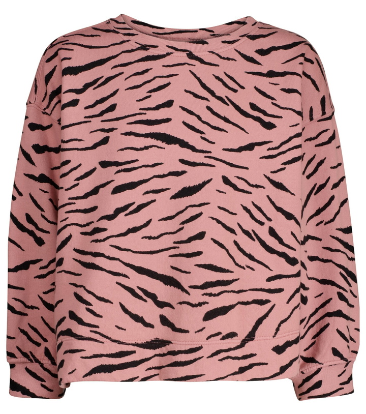Photo: Velvet - Hilda zebra-print cotton sweatshirt
