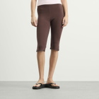 House Of Sunny Women's Classic Capri Pants in Coffee
