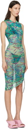 Louisa Ballou Green & Blue Heatwave Dress