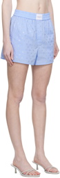 Alexander Wang Blue Hotfix Boxer Shorts