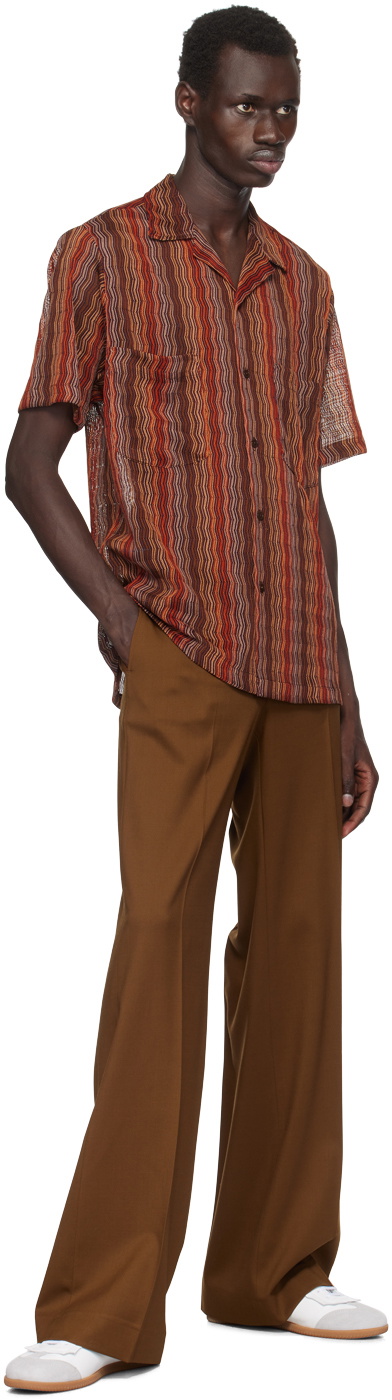 CMMN SWDN Brown Otto Wide Leg Trousers
