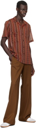 CMMN SWDN Brown Otto Wide Leg Trousers