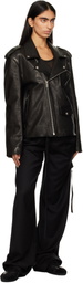 Ann Demeulemeester Black Anu Perfecto Leather Jacket
