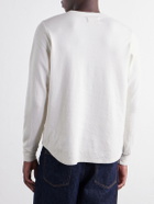 Les Tien - Garment-Dyed Ribbed Cotton-Jersey T-Shirt - Neutrals