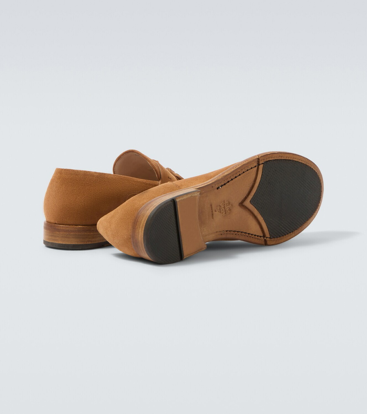 Eleventy Tasseled suede penny loafers