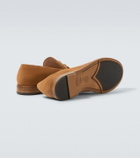 Eleventy Tasseled suede penny loafers