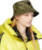 Moncler Genius 3 Moncler adidas Originals Reversible Yellow & Black Logo Bucket Hat