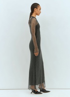 Sportmax Rhinestone Tulle Maxi Dress