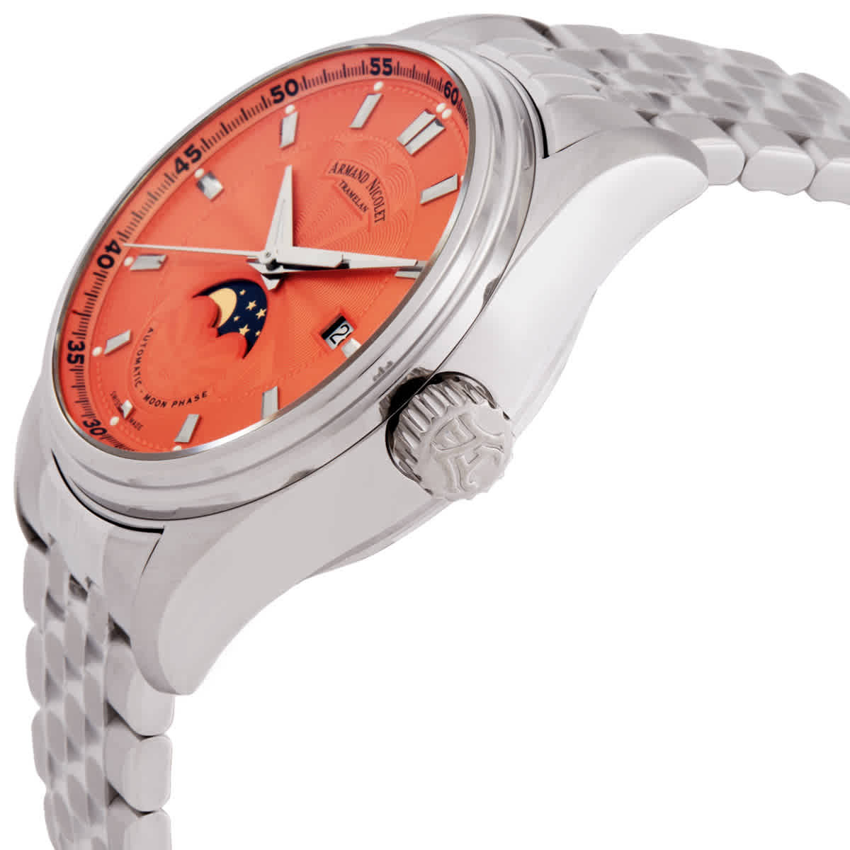 Armand Nicolet MH2 Automatic Salmon Dial Mens Watch A640L-SM-BMA22640A
