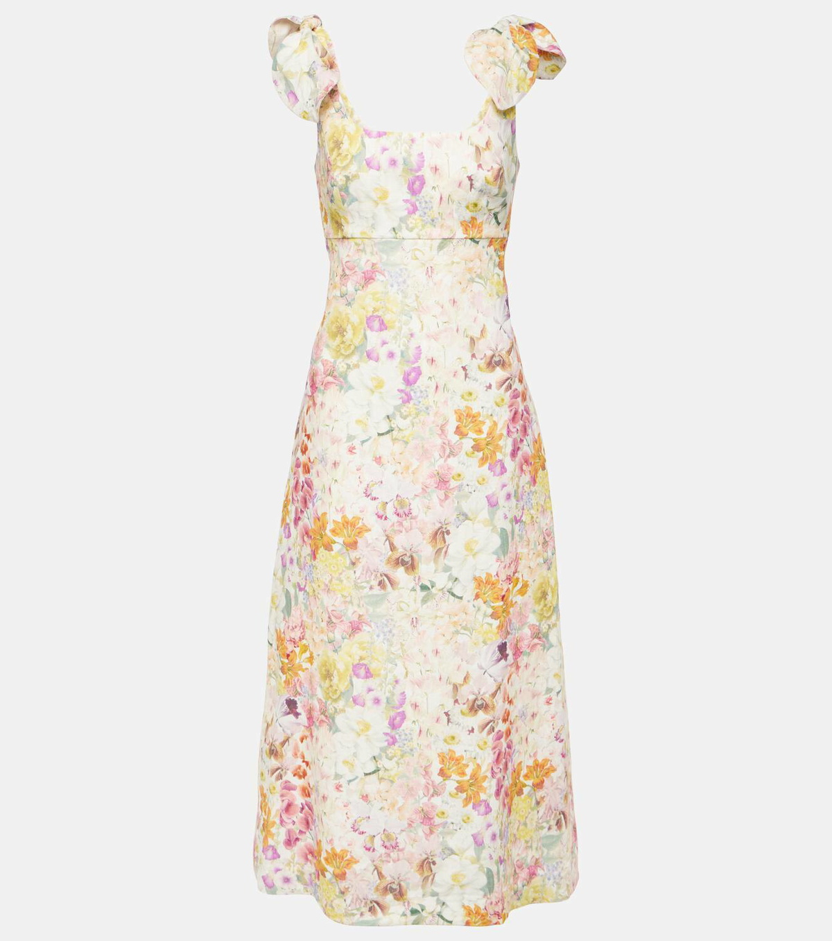 Zimmermann Harmony floral linen midi dress