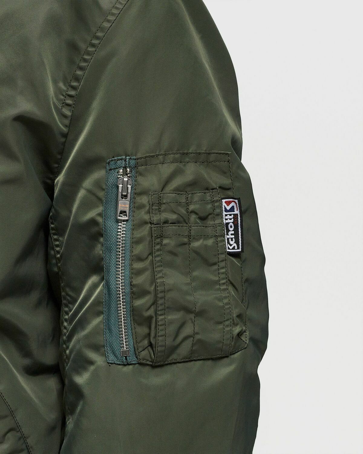 Schott Nyc Macampsrs Jacket Green Bomber Jackets Schott