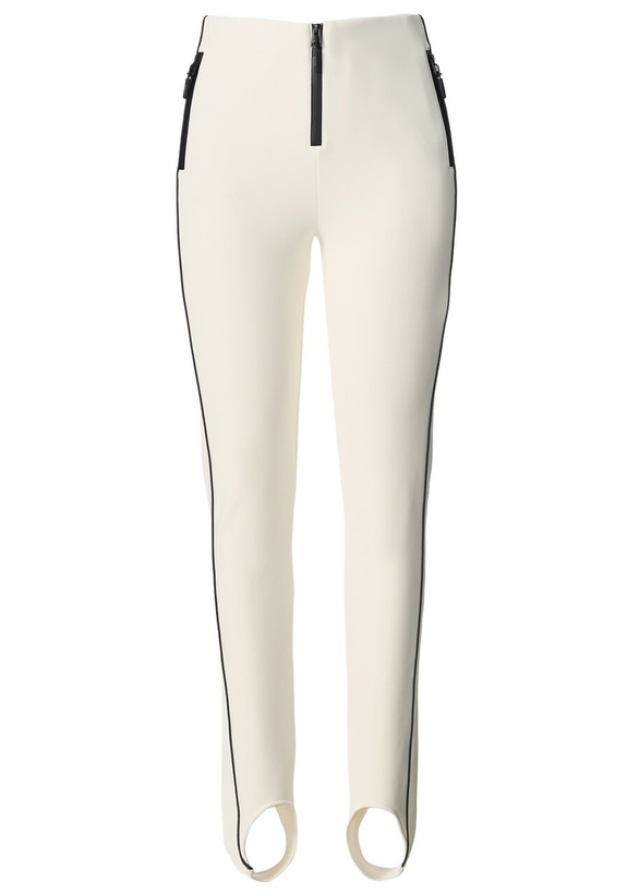 Photo: Mackage Zavi Bonded Fleece Stirrup ski Trousers Off White