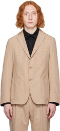 BOSS Beige Slim-Fit Blazer