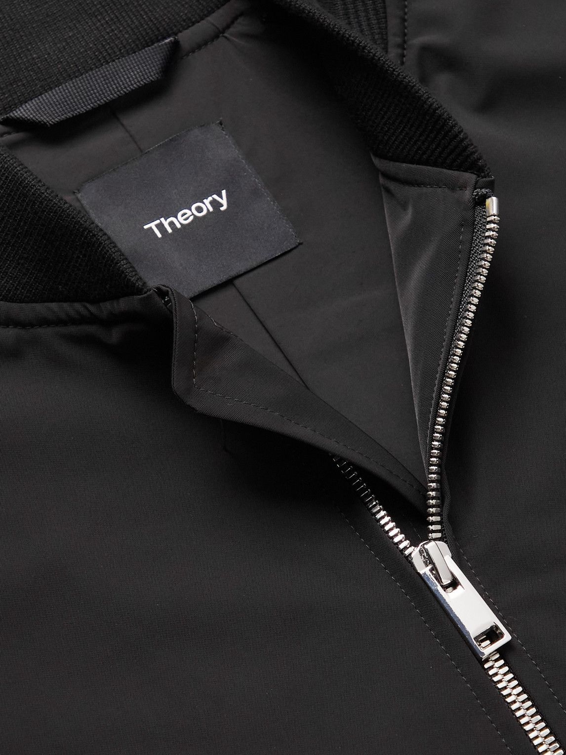 Theory - City Shell Bomber Jacket - Black Theory