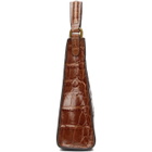 Staud Tan Croc Mini Rey Bag