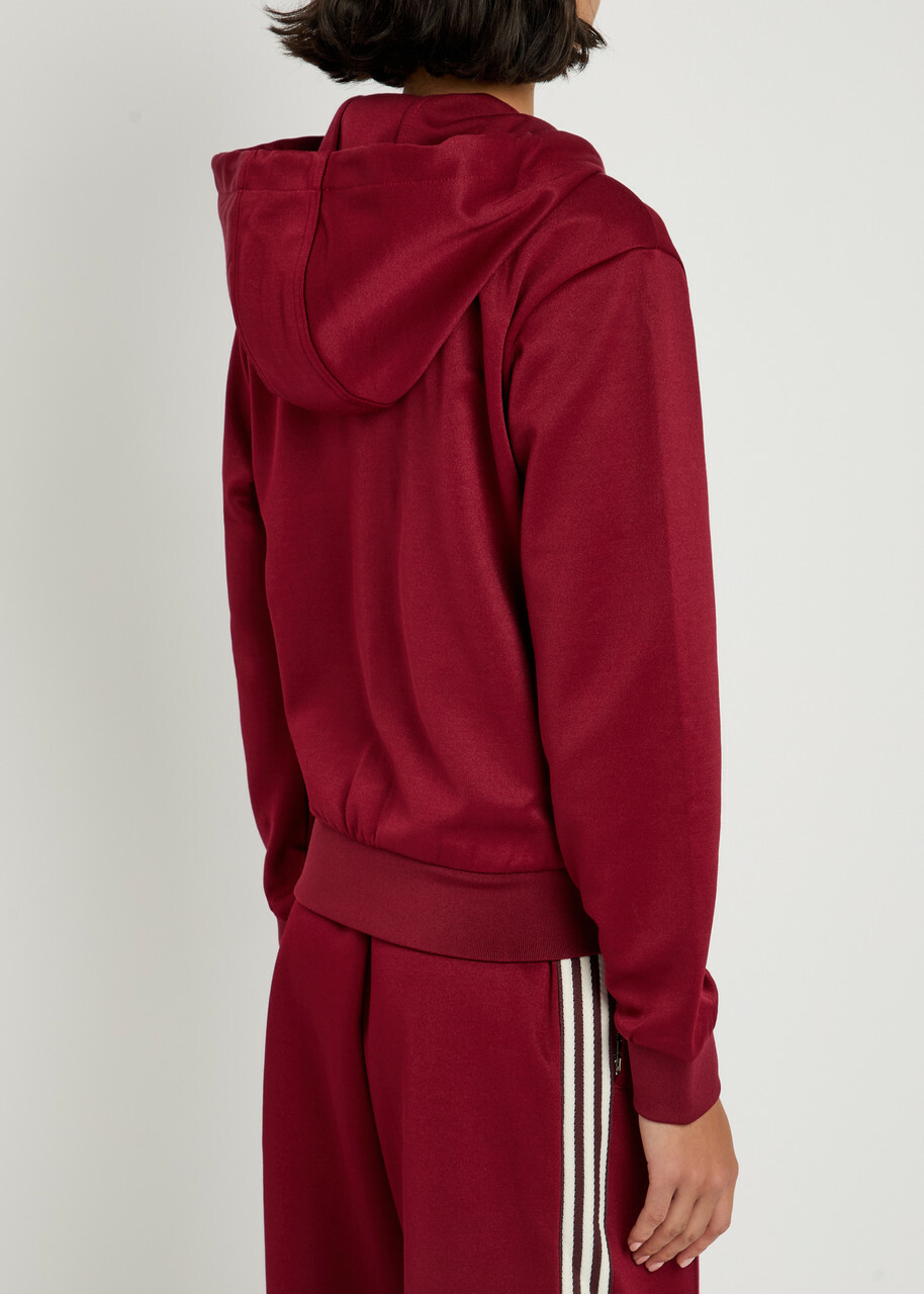 Adidas X Wales Bonner X Wales Bonner Hooded Jersey Sweatshirt Burgundy