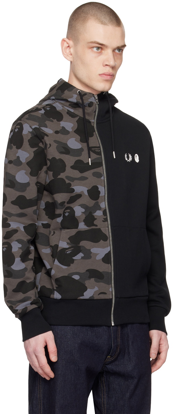 BAPE Black Fred Perry Edition Hoodie A Bathing Ape