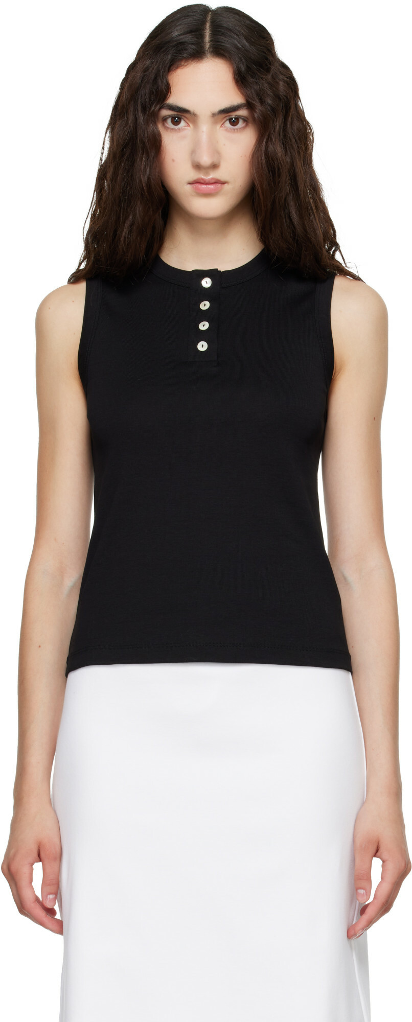 FLORE FLORE Black Jess Tank Top