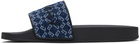 Givenchy Blue Monogram 72 Pool Slides