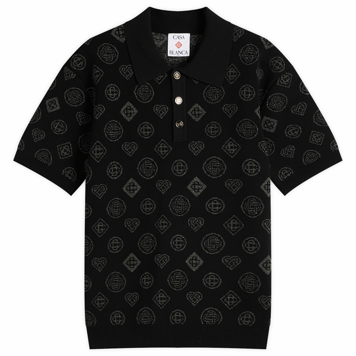 CASABLANCA - Logo Organic Cotton Polo Casablanca