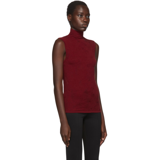 Red turtleneck tank on sale top