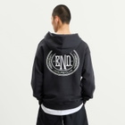 END. Leisure Pullover Hoodie in Cinder Black