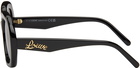 LOEWE Black Square Halfmoon Sunglasses