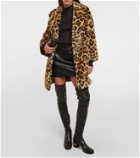 REDValentino Leopard-print faux fur coat