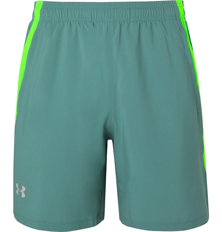 Photo: Under Armour - Launch Mesh-Panelled Shell Shorts - Green