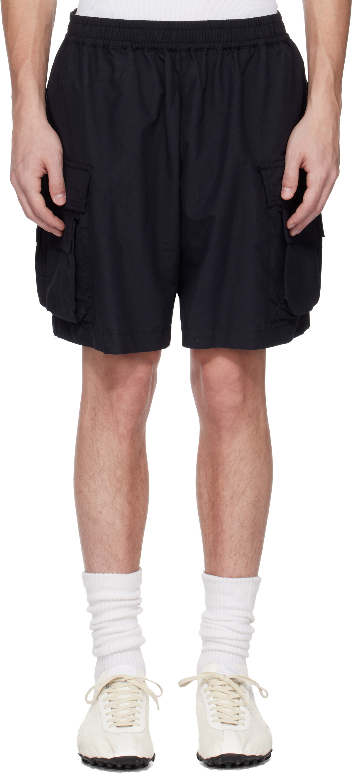 ABRA Black Mini Cargo Shorts