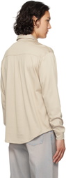 Lady White Co. Off-White L/S Jersey Button Down Shirt