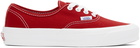 Vans Red OG Authentic LX Sneakers