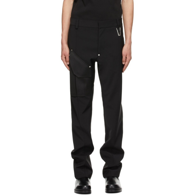 Photo: 1017 ALYX 9SM Black Wool Tailored Cargo Pants