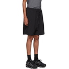 11 by Boris Bidjan Saberi Black Taffeta Shorts