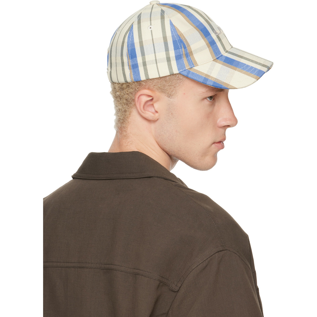 A.P.C. Off-White & Blue Charlie Baseball Cap