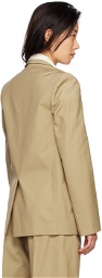 GIA STUDIOS Brown Single Button Blazer