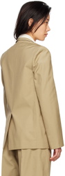 GIA STUDIOS Brown Single Button Blazer