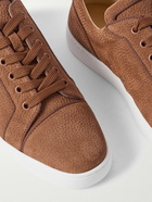 Christian Louboutin - Louis Junior Full-Grain Suede Sneakers - Brown