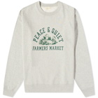 Museum of Peace and Quiet Men's Farmers Market Crew Sweatshirt in Heather