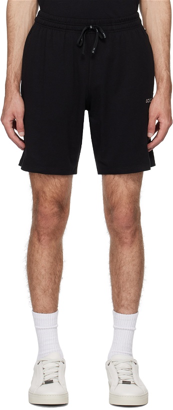 Photo: BOSS Black Embroidered Shorts