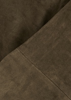 Vince Split-cuff Suede Trousers Brown